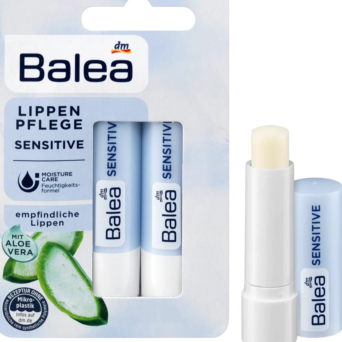 Balea - Baume à Lèvres Sensibles - Pack de 2
