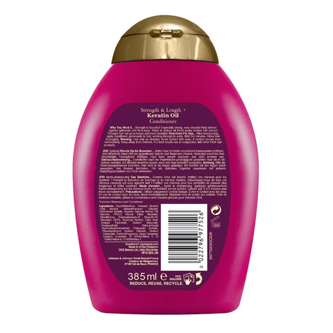 OGX - Après-shampooing Anti-Casse à l'Huile de Kératine - 385ml