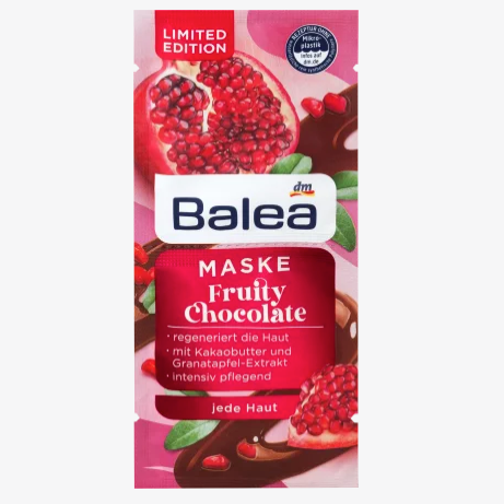 Balea - Masque Chocolat Fruité, 16 ml, 2 doses