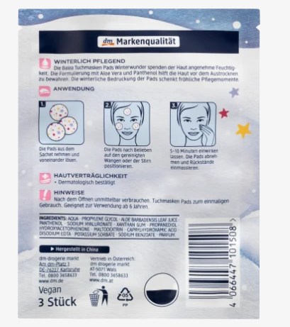 Balea - Coussinets de masque en tissu Winter Wonder