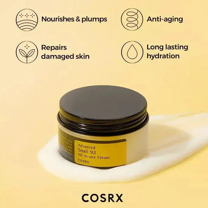 Cosrx | ADVANCED SNAIL 92 ALL IN ONE CREAM - Soin de jour