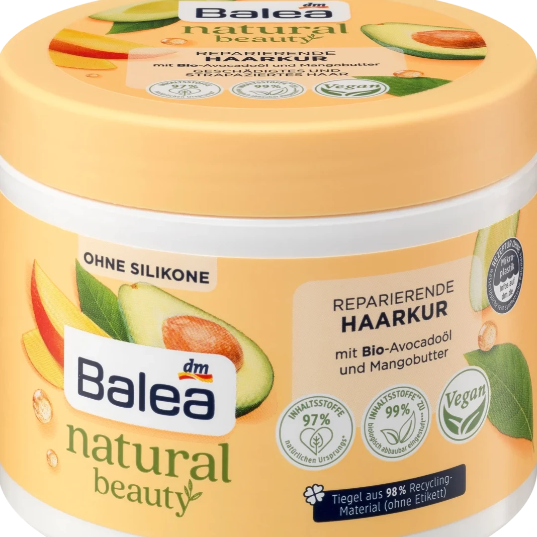 Balea - Masque capillaire réparateur Natural Beauty - 300 ml