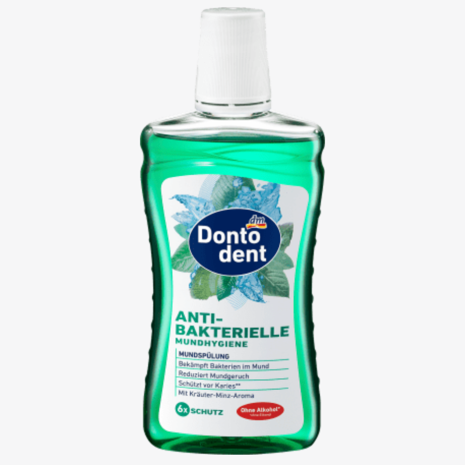 Dontodent - Bain de bouche antibactérien hygiène bucco-dentaire, 500 ml