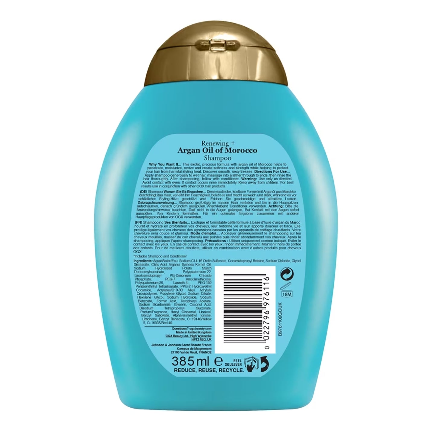 OGX - Shampoing à l'Huile d'Argan Marocaine - 385 ml