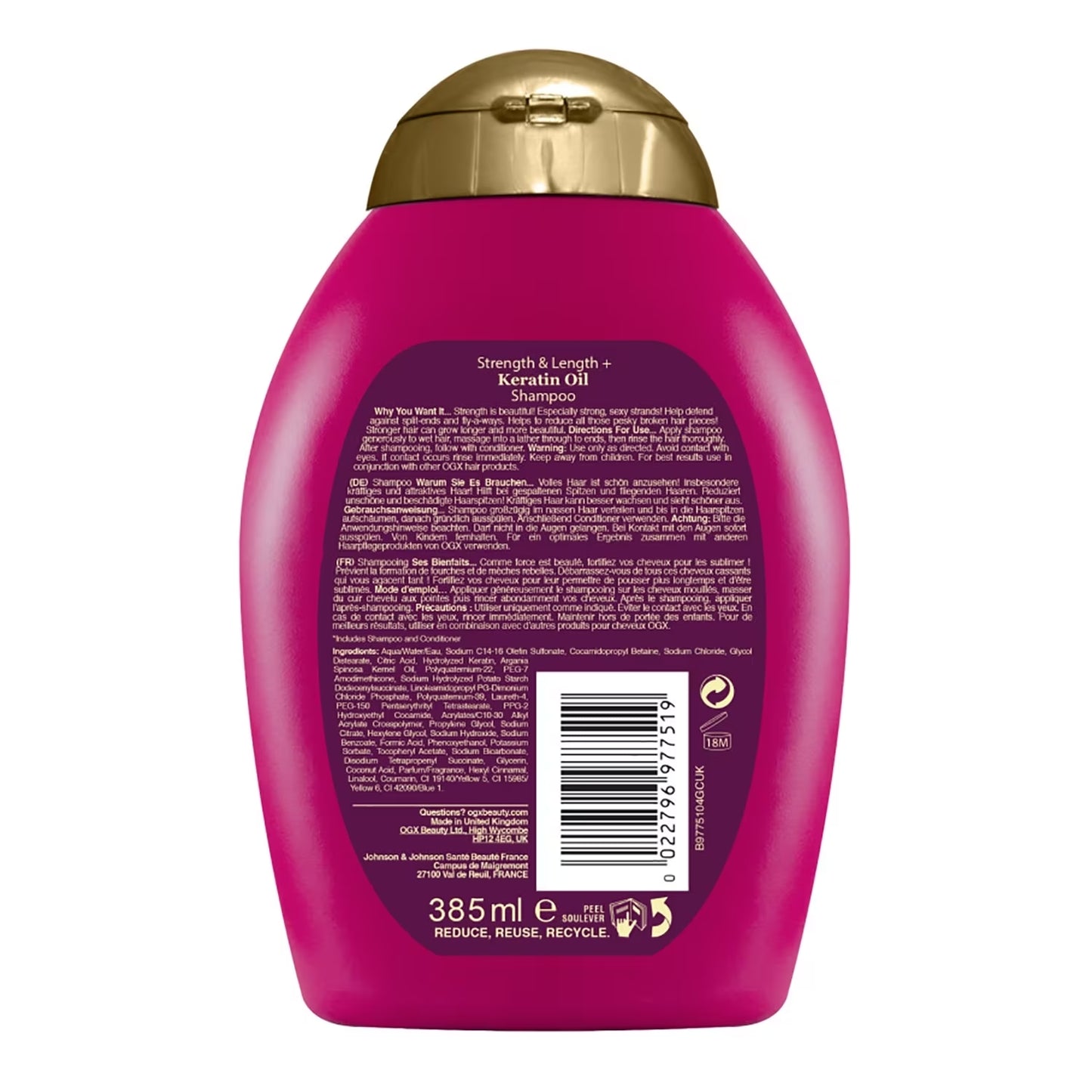 OGX - Shampooing Anti Casse à l'Huile de Kératine - 385 ml